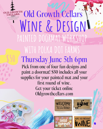 Wine & Design Series-Painted Doormat