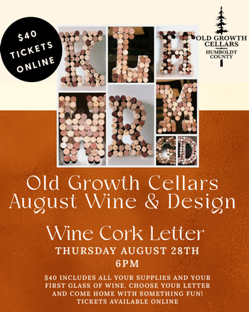 Wine & Design- Cork Letter